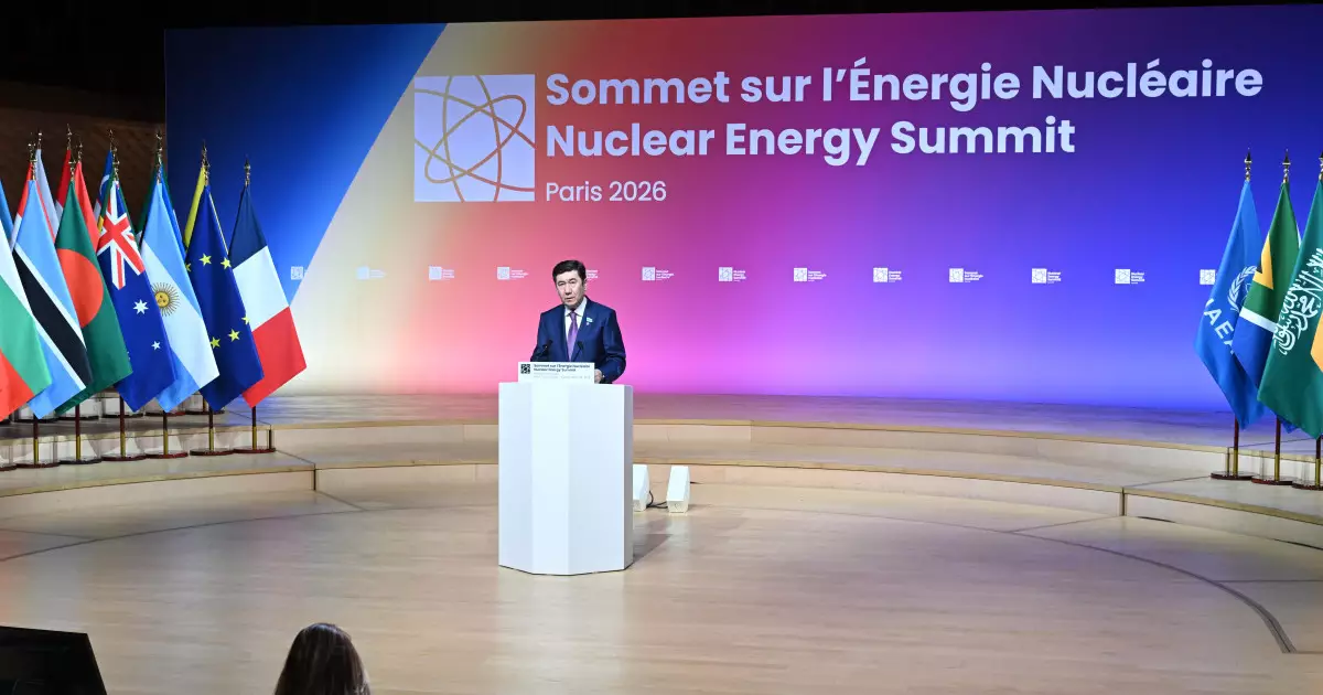   Мәжіліс төрағасы Парижде Ядролық энергетика жөніндегі бүкіләлемдік саммитте сөз сөйледі   