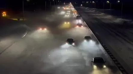 Ақмола облысында полицейлер 2700-ден астам көлікті колоннамен өткізді