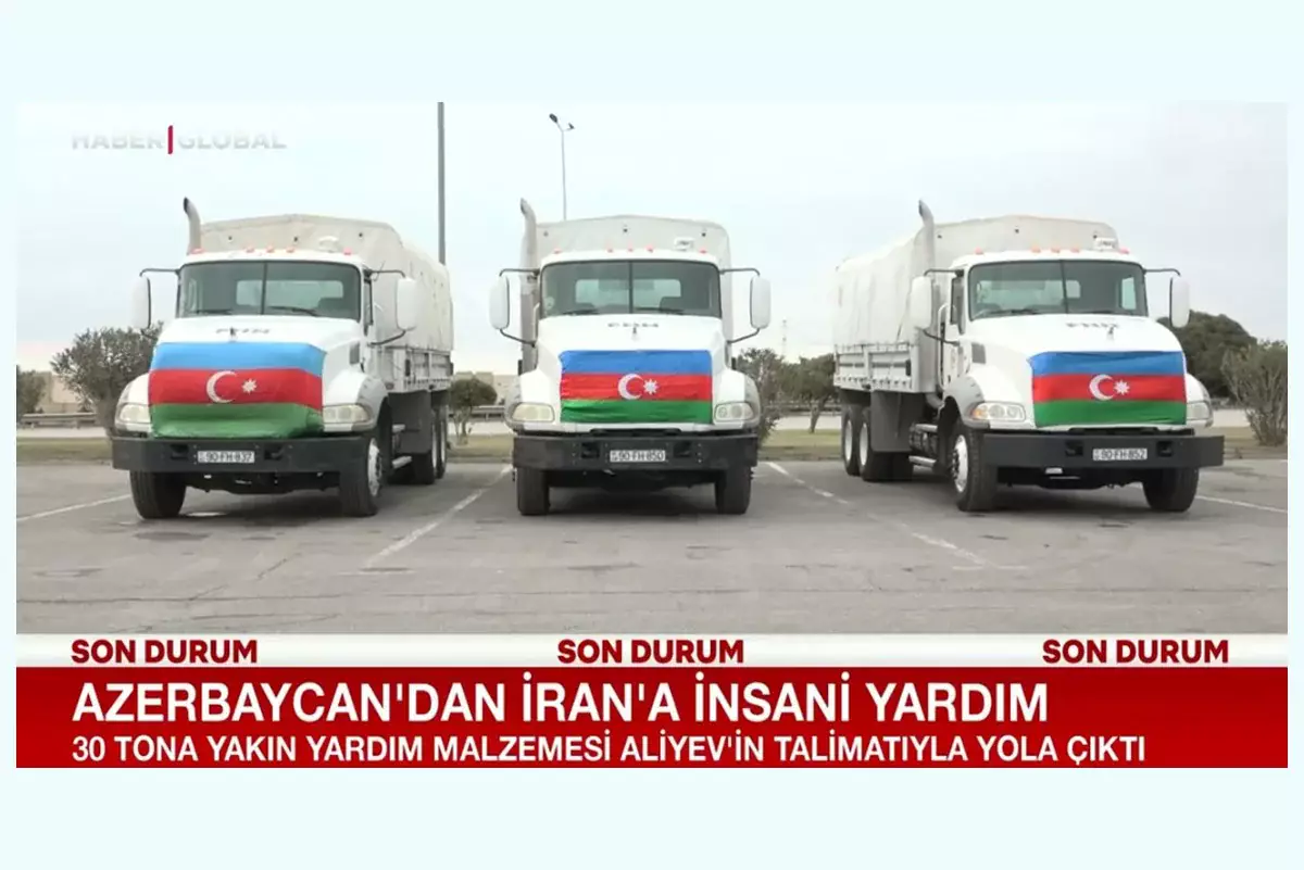 «Әлиевтің шешімі»: Әзербайжан Иран халқына гуманитарлық көмек жіберді
