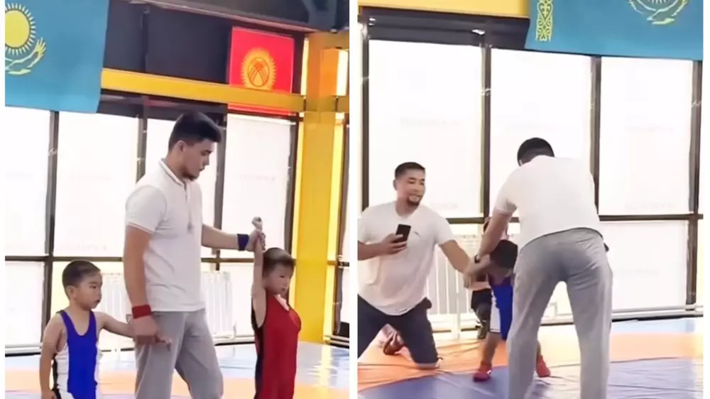 Мальчик-борец из Казахстана удивил соцсети реакцией на поражение