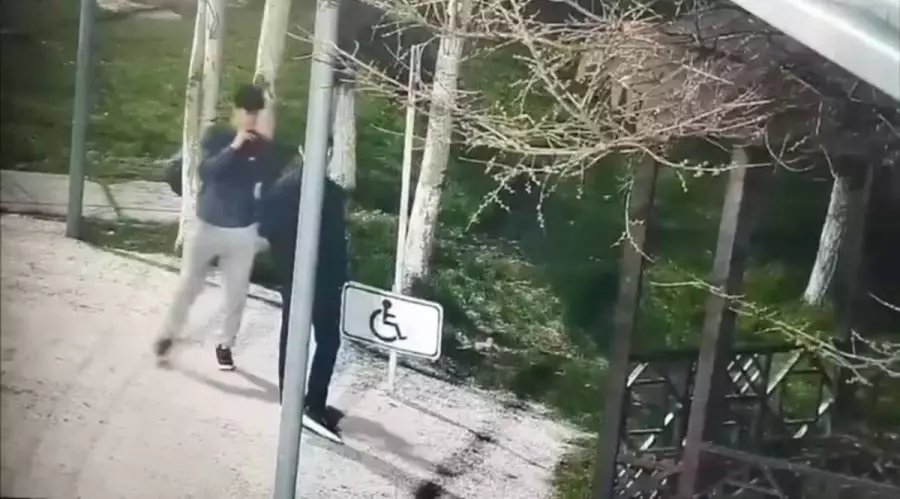 Шымкентте екі адам жол белгісін қасақана бүлдірген