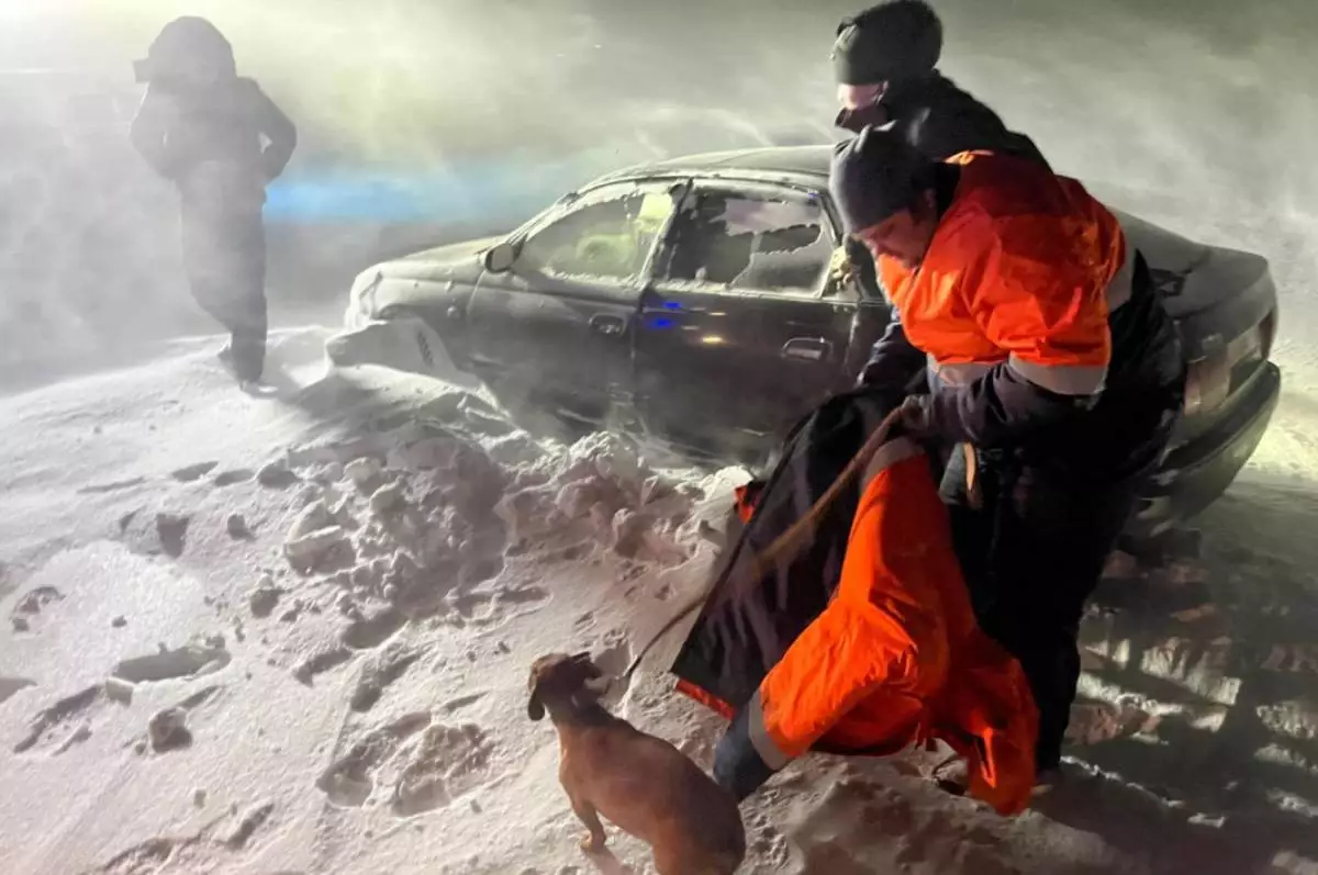 "Құтқарушылар көлікті жаяу алып жүрген": Павлодар облысында қатты дауыл болып, адамдар жолда қалды
