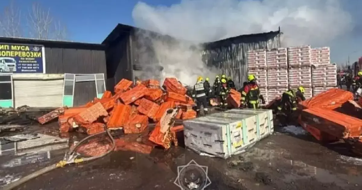  Алматы базарындағы қоймадан алапат өрт шықты 