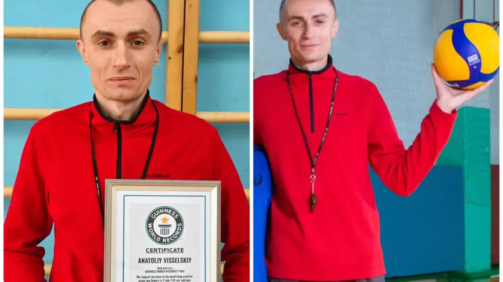 Казахстанец установил необычный рекорд и попал в Книгу Гиннесса