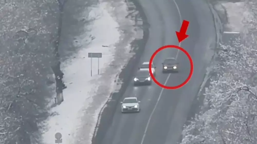 Полиция показала видео нарушений, снятых дронами в Алматинской области