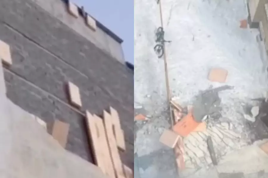 Астанада тағы да үйдің қасбеті опырылып түсті