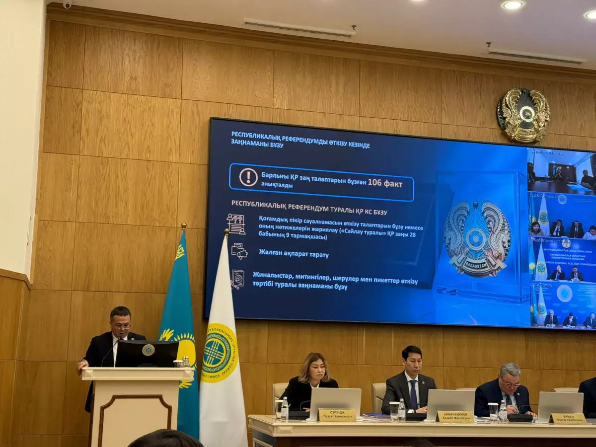 В Казахстане выявили 106 нарушений законодательства перед референдумом