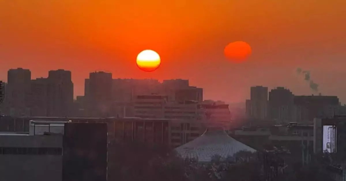  Сразу два солнца рядом друг с другом увидели жители Алматы 