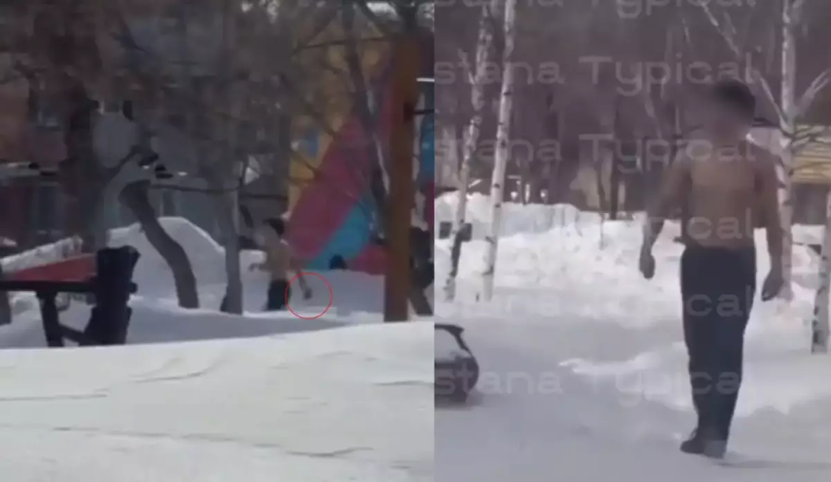 Елордада пышақ ұстаған ер адам жұрттың зәресін алды