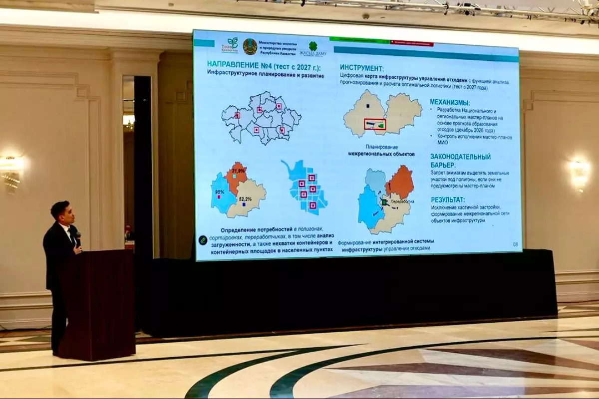 В Казахстане представлена новая модель системы управления отходами