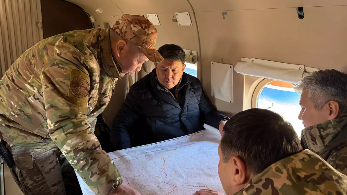 Канат Бозумбаев проверил паводкоопасные районы области Улытау