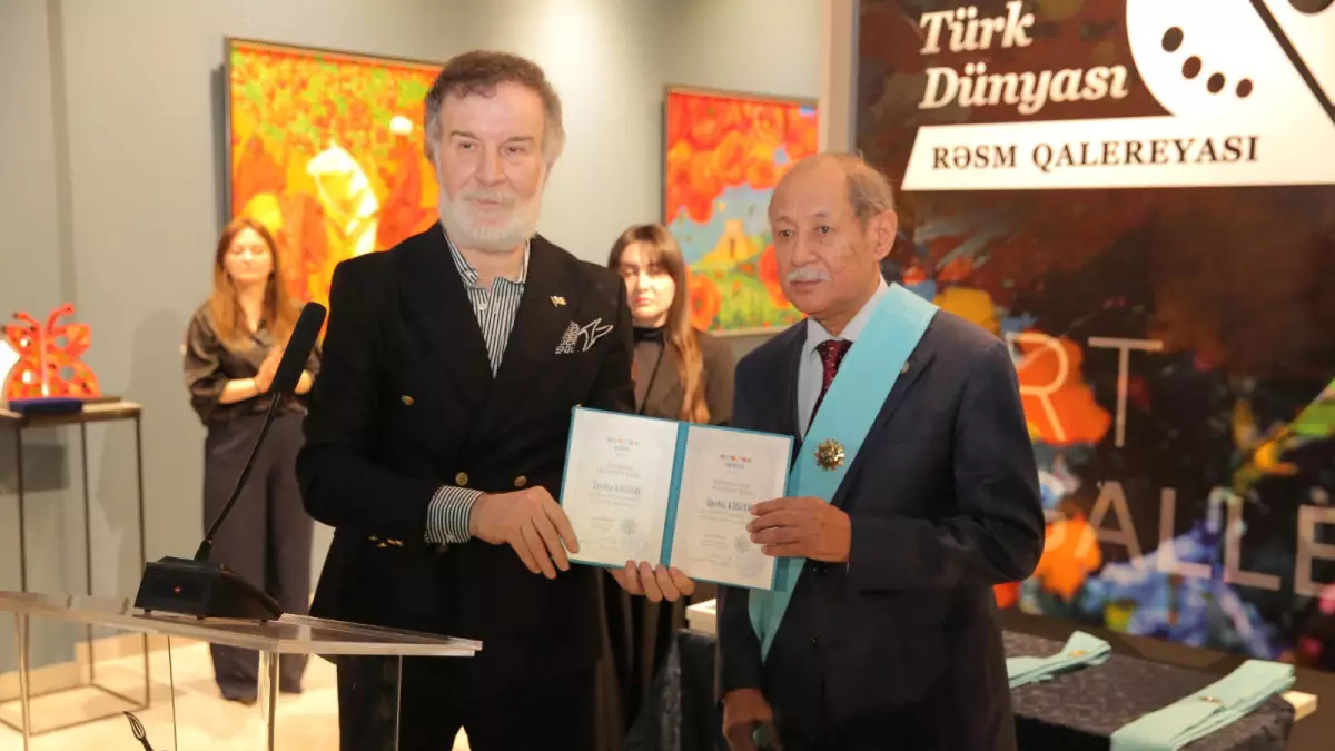 Казахстанскому художнику Алпысбаю Казгулову присвоено звание Академии художеств тюркского мира