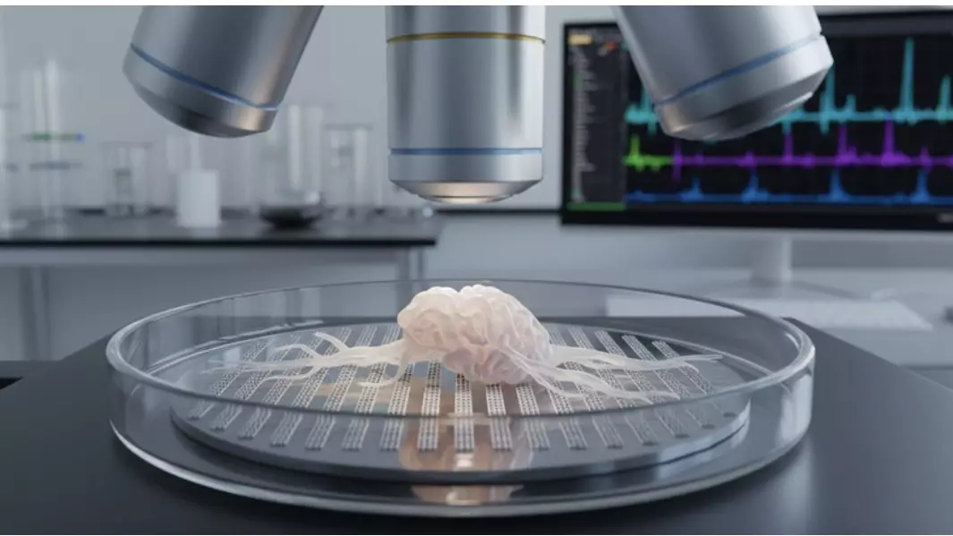 Ғалымдар зертханада өсірілген миды симуляторға қосып, тәжірибе жасады