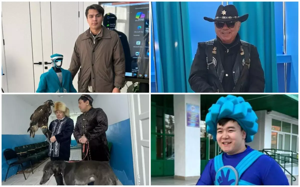 Роботы в тюбетейках и тазы-патриот: как казахстанцы превратили референдум в шоу