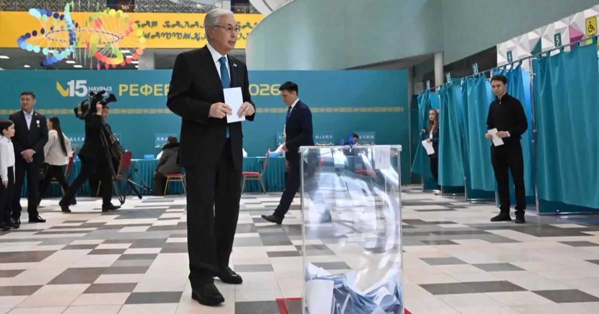  Тоқаев референдумда дауыс берді 