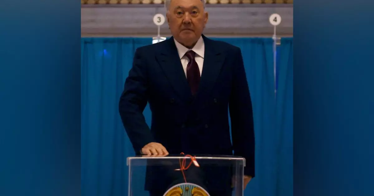  Нұрсұлтан Назарбаев референдумда дауыс берді 