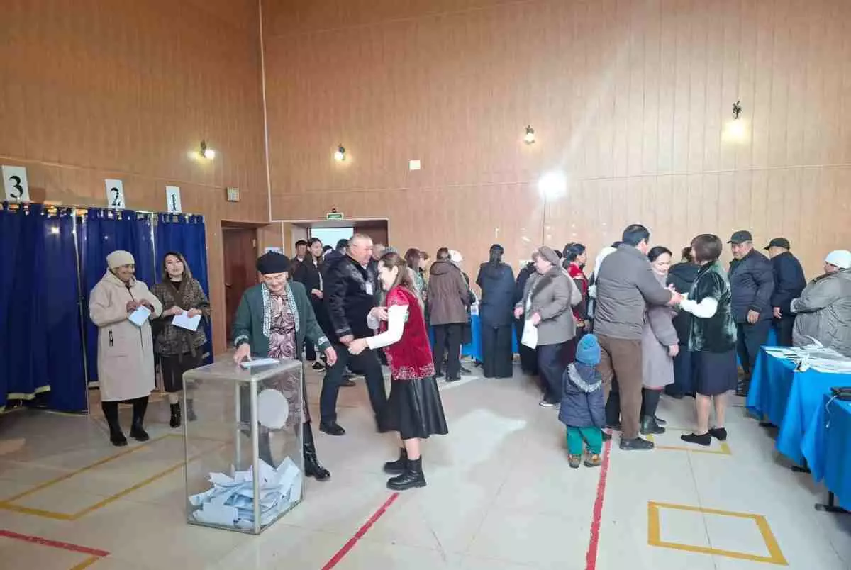 Жители самого отдаленного приграничного населенного пункта Атырауской области приняли участие в голосовании
