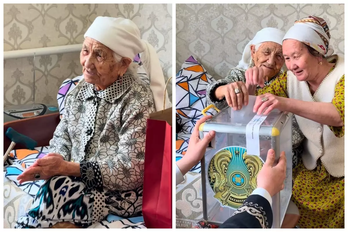 Ровесница века из Мангистау благословила казахстанцев и сделала свой выбор