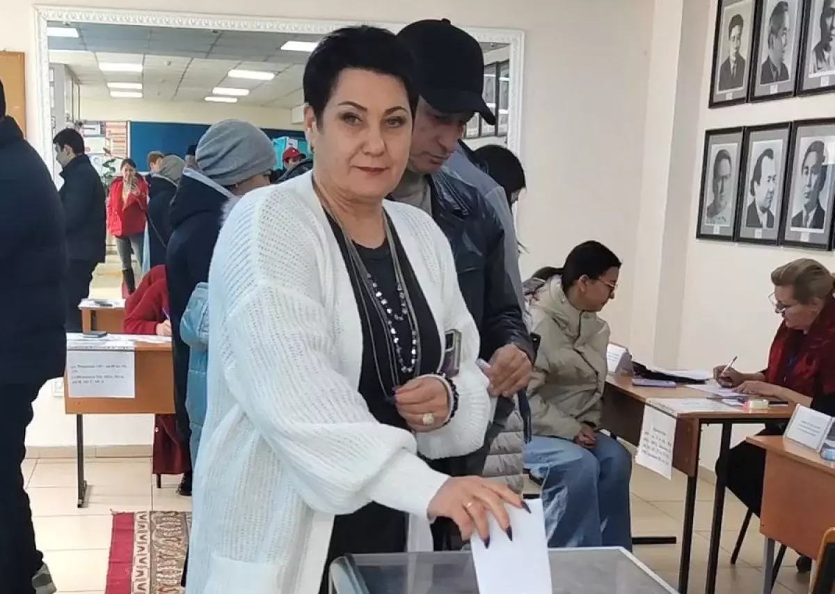 Олимпиада чемпионы Ольга Шишигина Алматыда референдумға қатысты