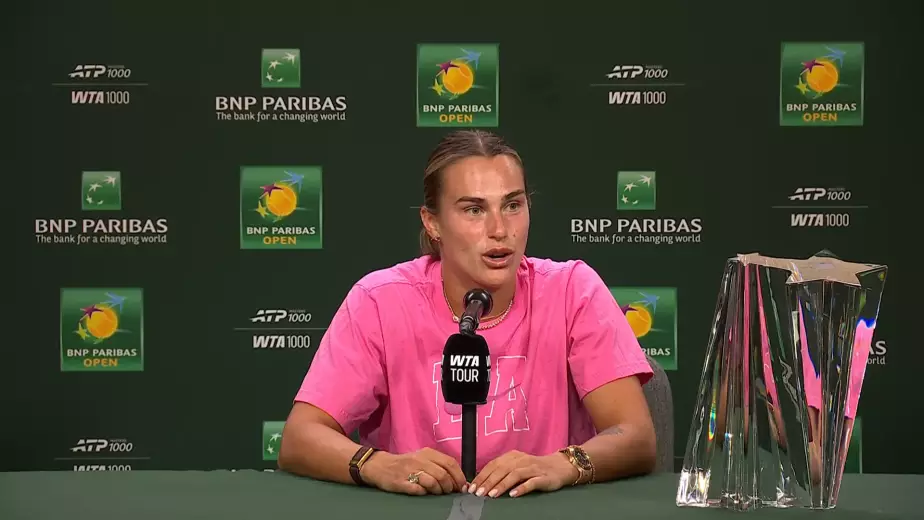 Она самая добрая в туре - Соболенко высказалась после победы над Рыбакиной в финале Индиан Уэллс (ВИДЕО)