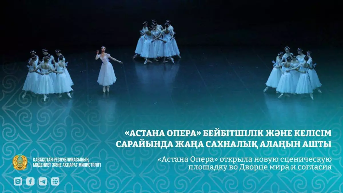 «Астана Опера» открыла новую сценическую площадку во Дворце мира и согласия