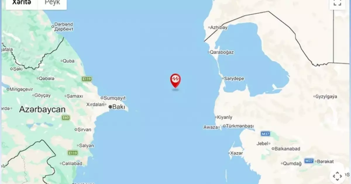  Каспий теңізінде бір тәулік ішінде екі рет жер сілкінді 