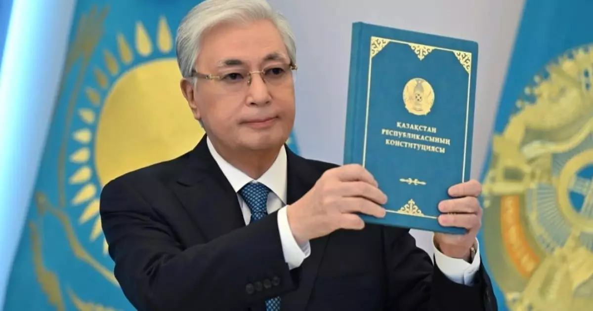  Қасым-Жомарт Тоқаев Конституцияны қабылдауға арналған салтанатты жиынға қатысты 
