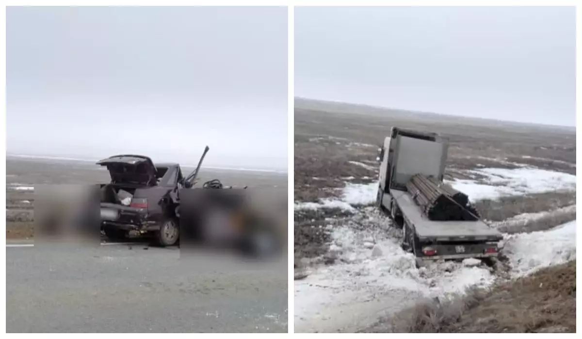 Ақтөбе облысында жантүршігерлік жол апатынан бес адам қаза тапты