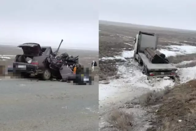 «Бала да болған»: Ақтөбеде жантүршігерлік жол апатынан 5 адам қаза тапты