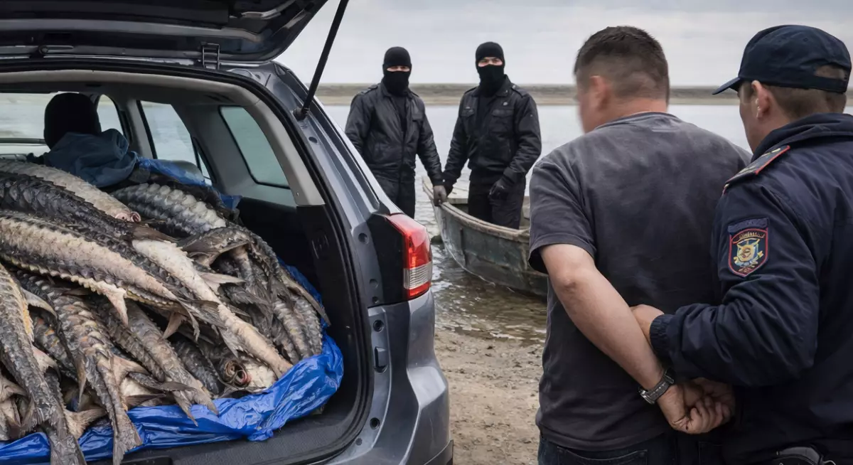 «Люди в масках на лодке предложили купить»: жителя Атырау осудили за покупку осетра на семь лет