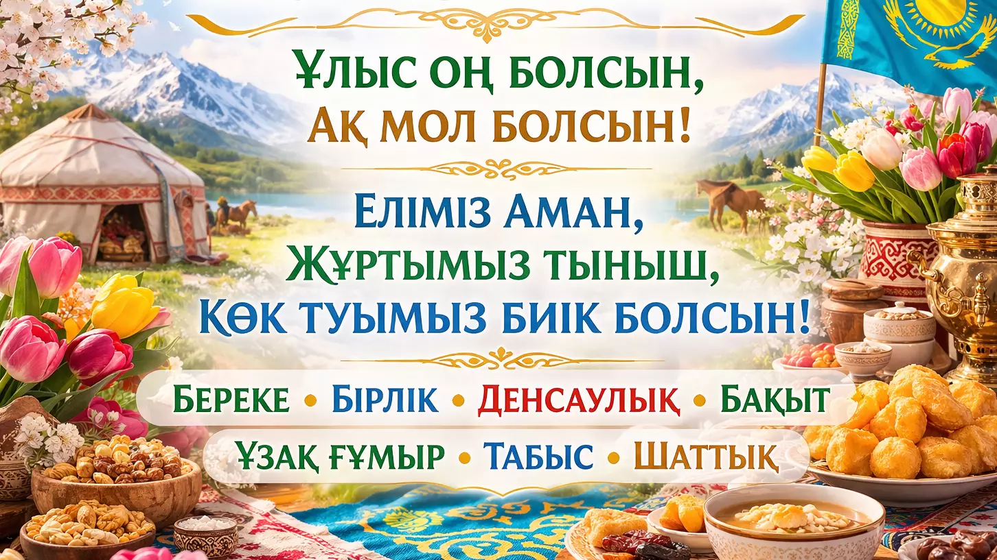22 наурыз 2026: Наурыз баталары мен ең мағыналы афоризмдер жинағы