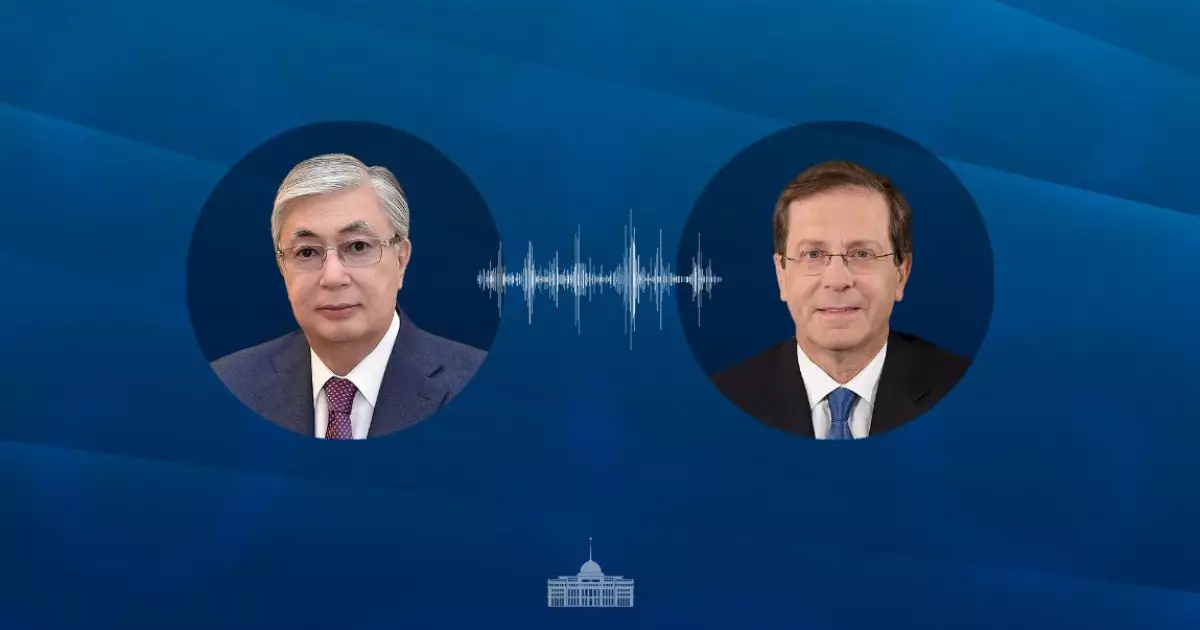   Қасым-Жомарт Тоқаев Израиль Мемлекетінің Прези­денті Ицхак Герцогпен телефон арқылы сөйлесті   