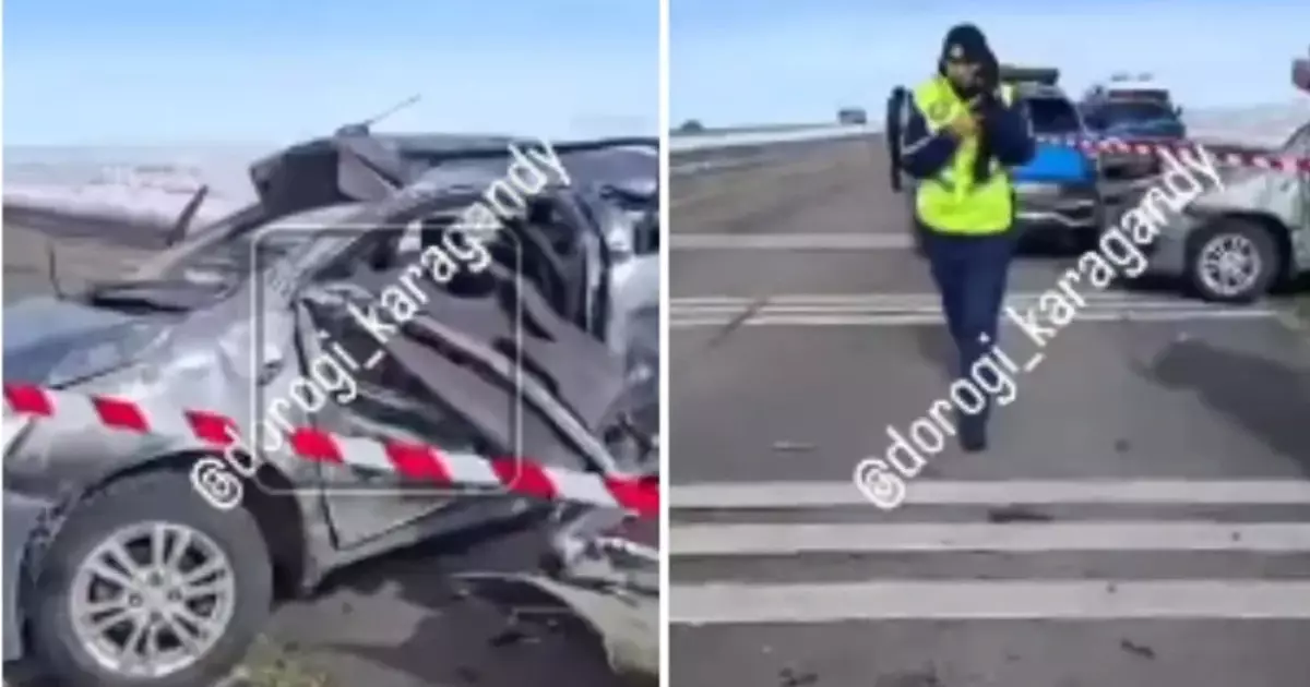  Үш адам қаза тапты: Қарағанды облысында жантүршігерлік жол апаты болды 