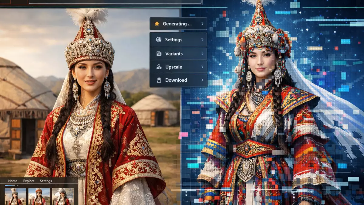 Чапан или смокинг: как ИИ видит национальную одежду