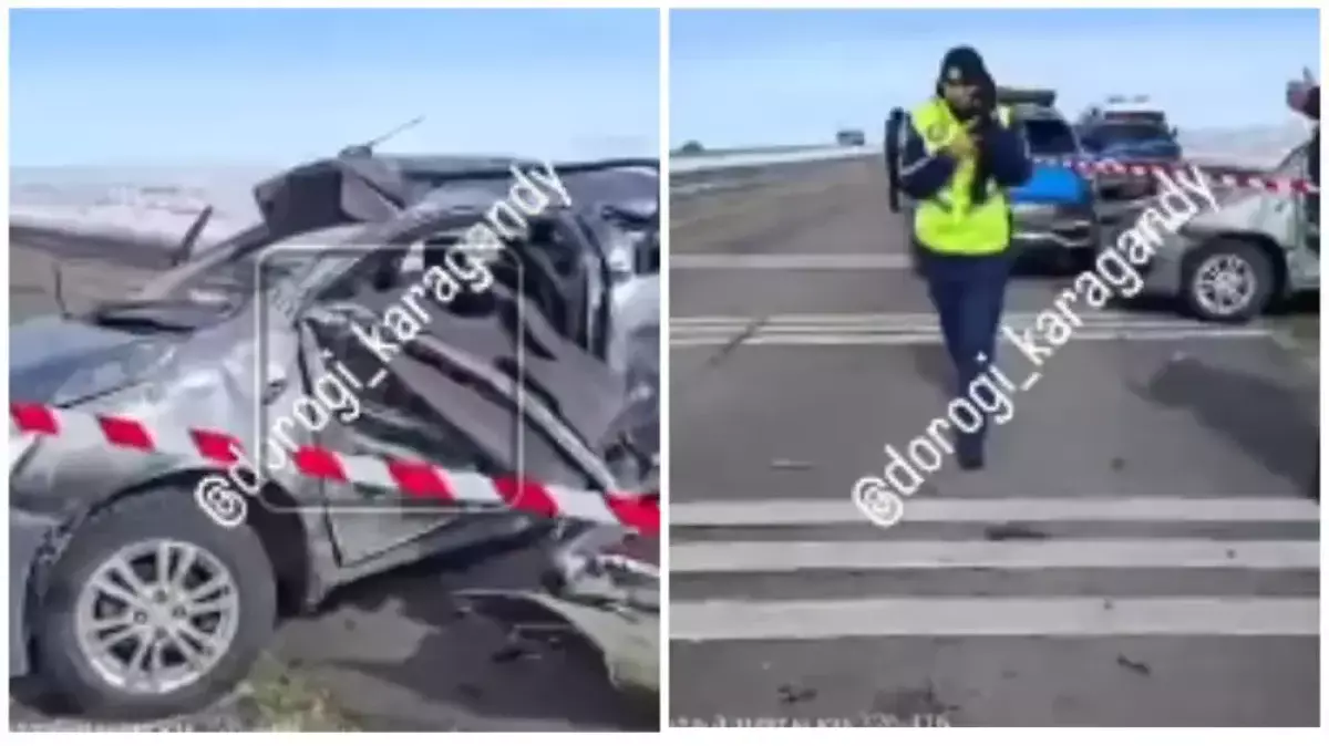 Трое погибли в перевернувшейся машине на трассе Караганда – Балхаш