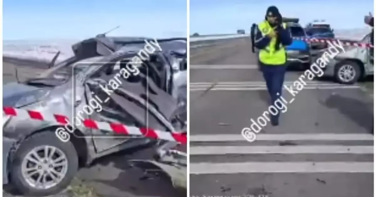  Үш адам қаза тапты: Қарағанды – Балқаш тас жолында жол апаты болды 