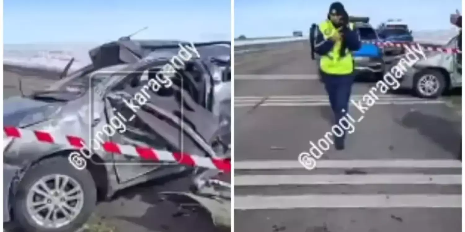 Қарағанды – Балқаш тасжолында аударылған көлікте үш адам қаза тапты