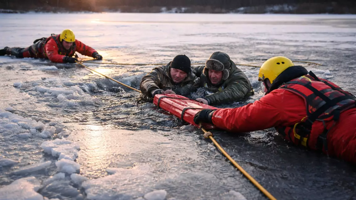 Қостанай облысында екі балықшы мұз астына түсіп кеткен