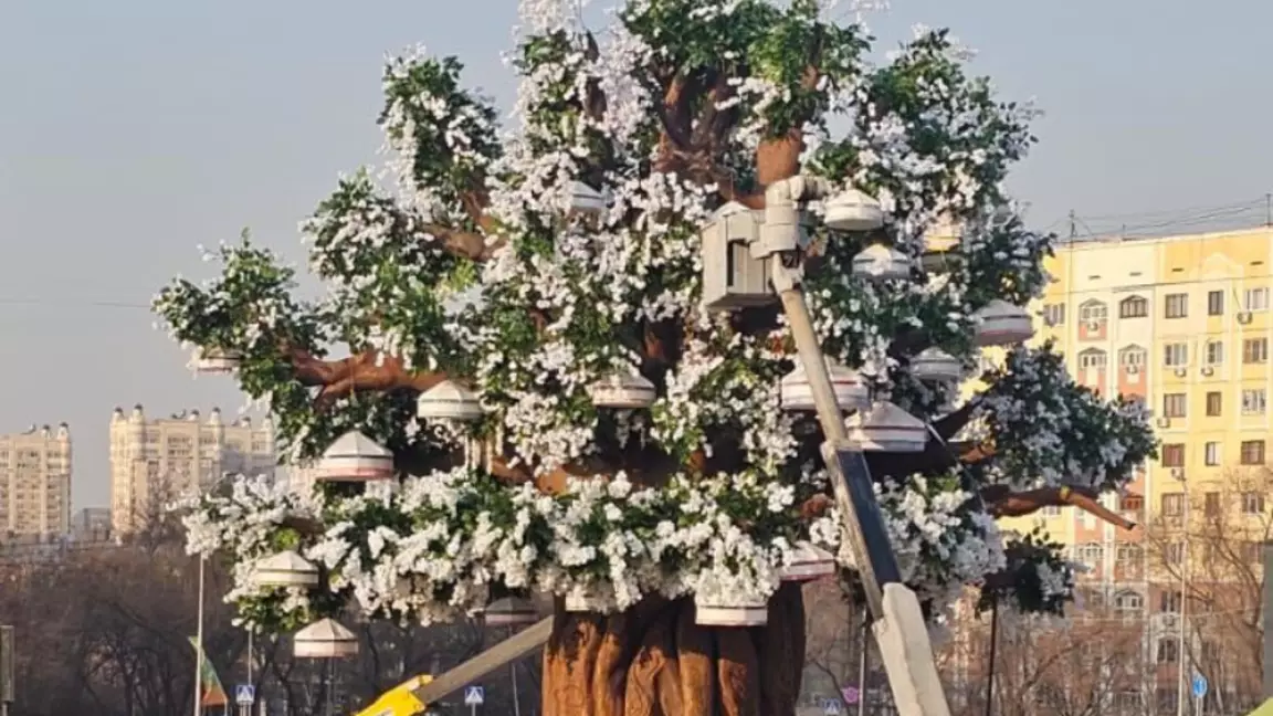 Наурыз нышаны: Алматыда 12 метрлік «Бақыт Бәйтерегі» орнатылады