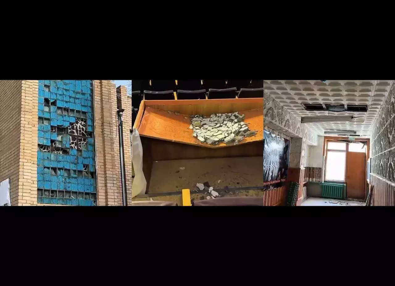 Ақмола облысында мәдениет үйінің төбесі опырылып түсті