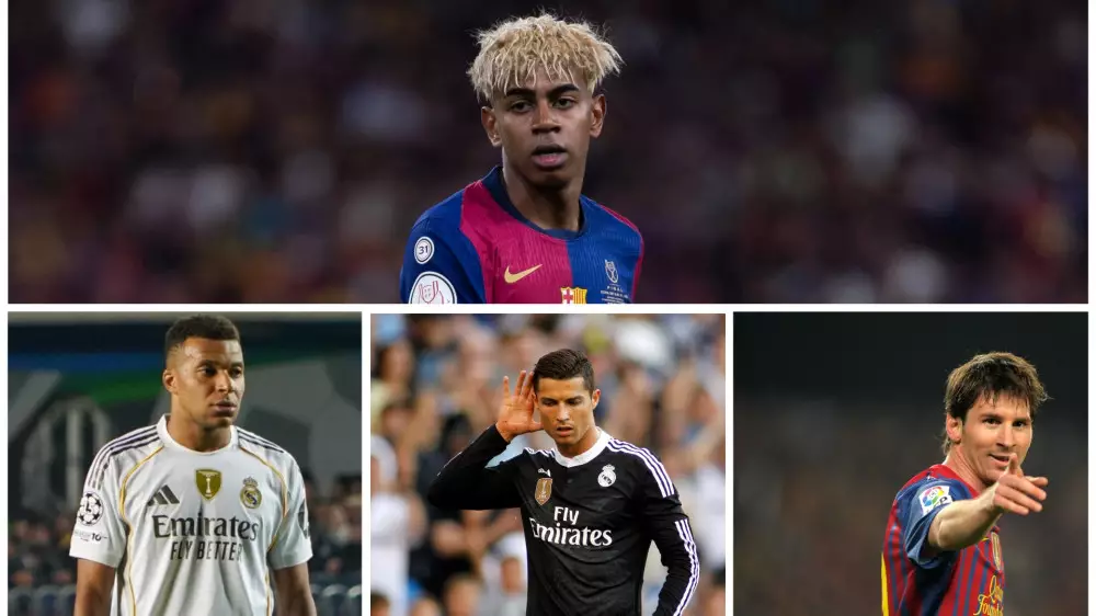 Ямаль побил рекорд Месси, Роналду и Мбаппе в Лиге чемпионов