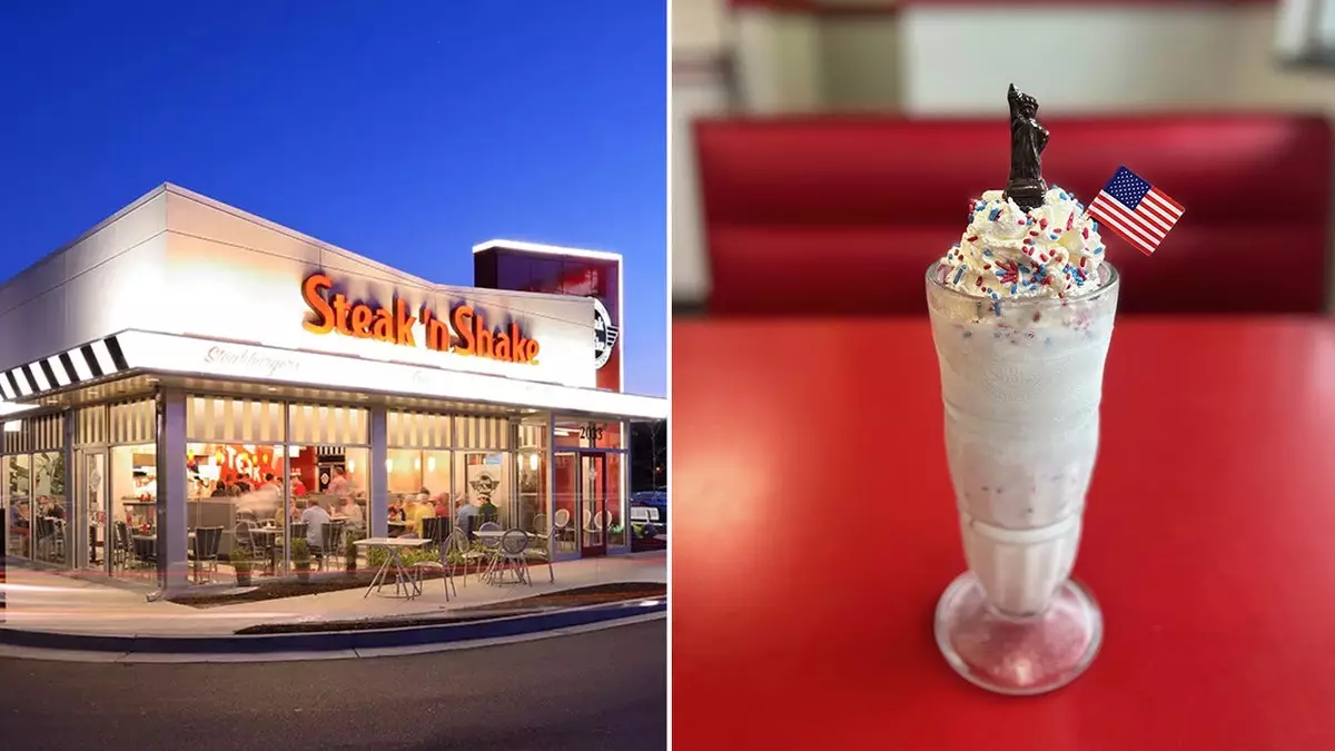 Молочный коктейль "Статуя Свободы" от Steak 'n Shake за $2.50 стал вирусным.