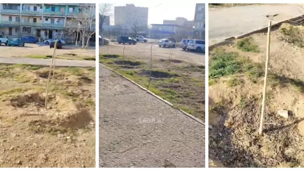 Жители Актау пожаловались на вопиющий акт вандализма