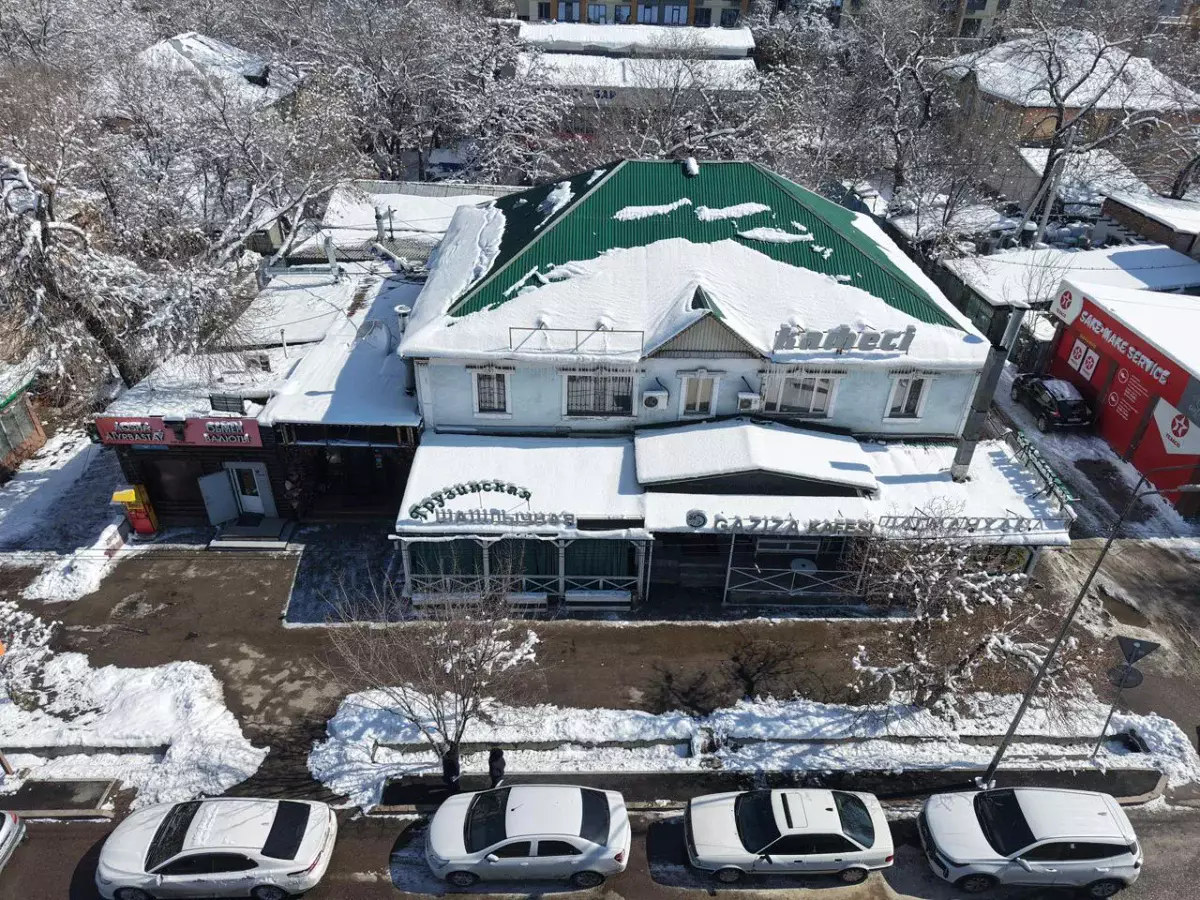 Алматыда заңсыз салынған дәмхана бұзылып жатыр