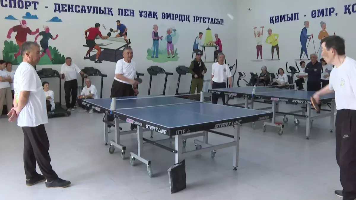 Жамбылда Ұлттық спорт күніне орай ардагерлер арасында жарыс өтті