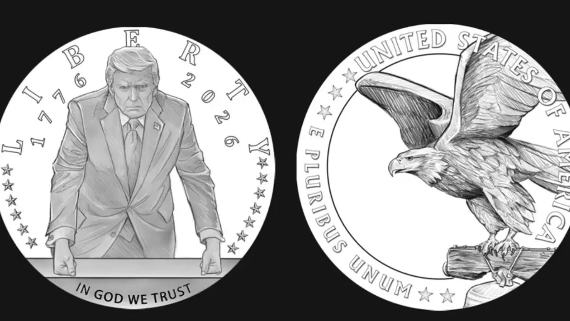 АҚШ-та Дональд Трамп бейнесі бар мерейтойлық алтын монета дайындалуда