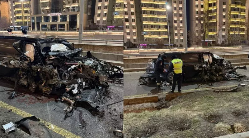 Три человека погибли в страшной аварии в Алматы: подробности
