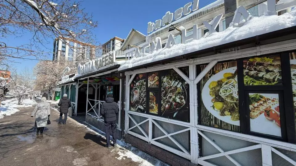 Алматыда заңсыз салынған дәмхана сүріліп жатыр