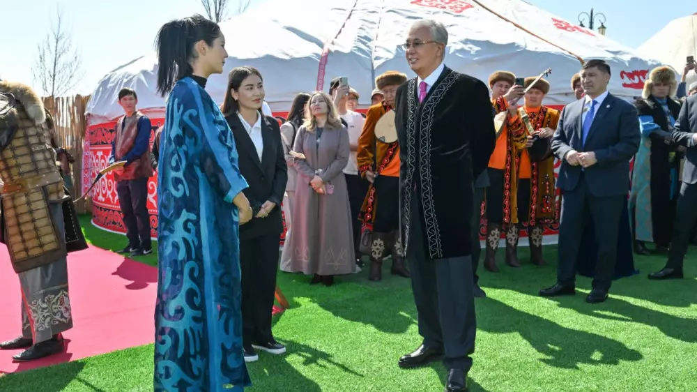 Тоқаев Наурыз мейрамы өтіп жатқан “Керуен сарай“ кешеніне барды