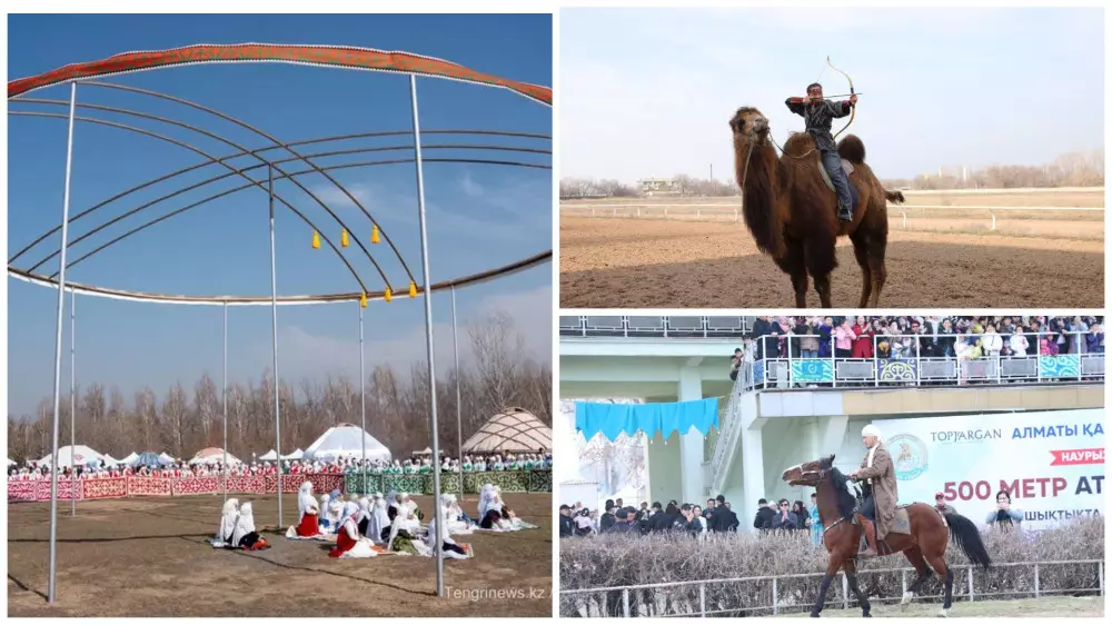 Мировые рекорды установили в Алматы в дни празднования Наурыза